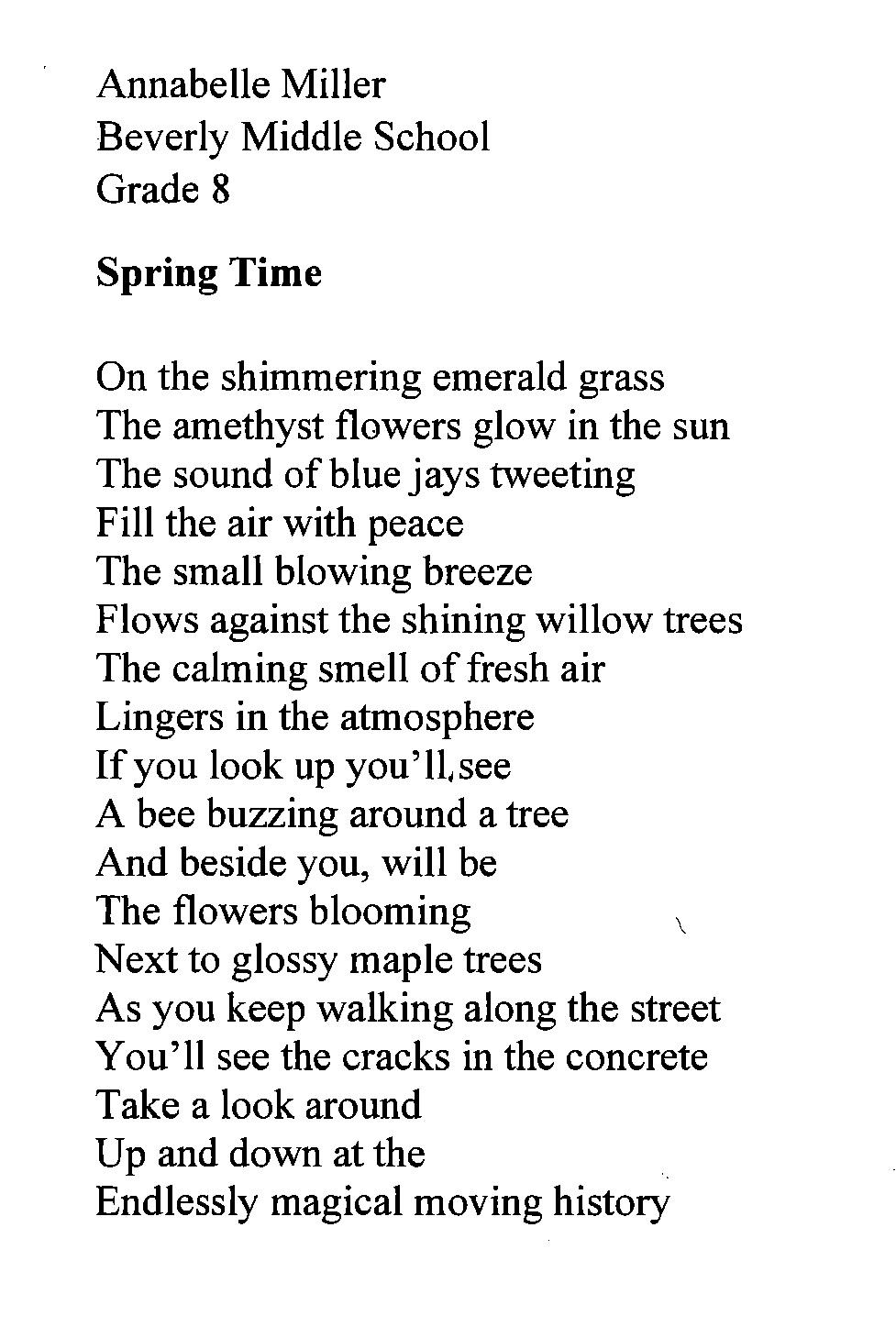 Miller poem